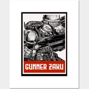 gunner zaku Posters and Art